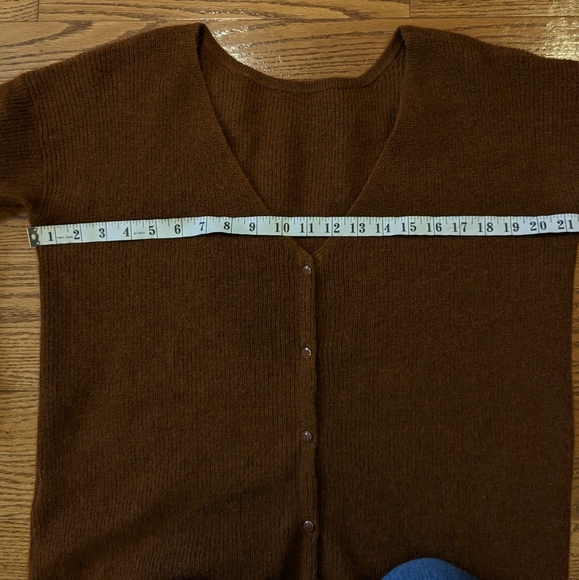SEZANE Barry Alpaga cardigan jumper in color Moka size Small - Picture 6 of 8